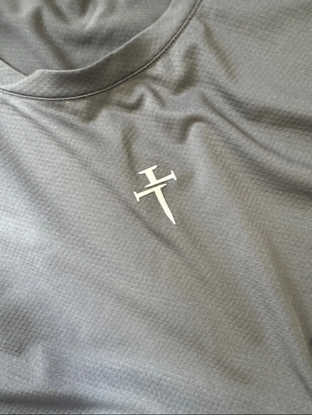 Men's Gray Performance Short Sleeve Tee - Picture 4 of 4
